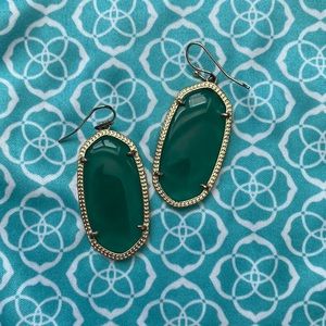Kendra Scott Emerald Green Elle earrings
